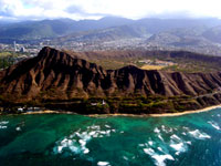 Diamond Head Crater on Helicopter excursion